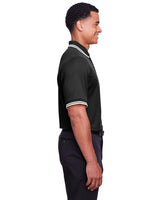 CrownLux Performance® Men's Plaited Tipped Polo