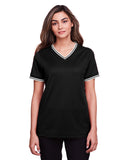Women's CrownLux Performance Plaited Tipped V-Neck Shirt