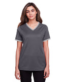 Women's CrownLux Performance Plaited Tipped V-Neck Shirt