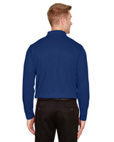 CrownLux Performance® Men's Plaited Long Sleeve Polo