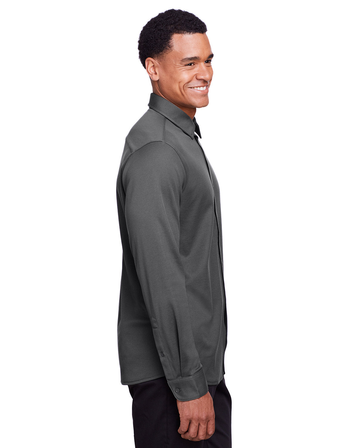 CrownLux Performance® Men's Plaited Button-Down