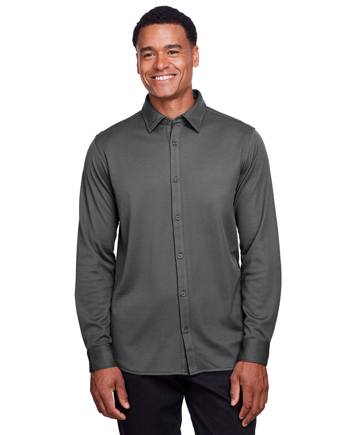 CrownLux Performance® Men's Plaited Button-Down