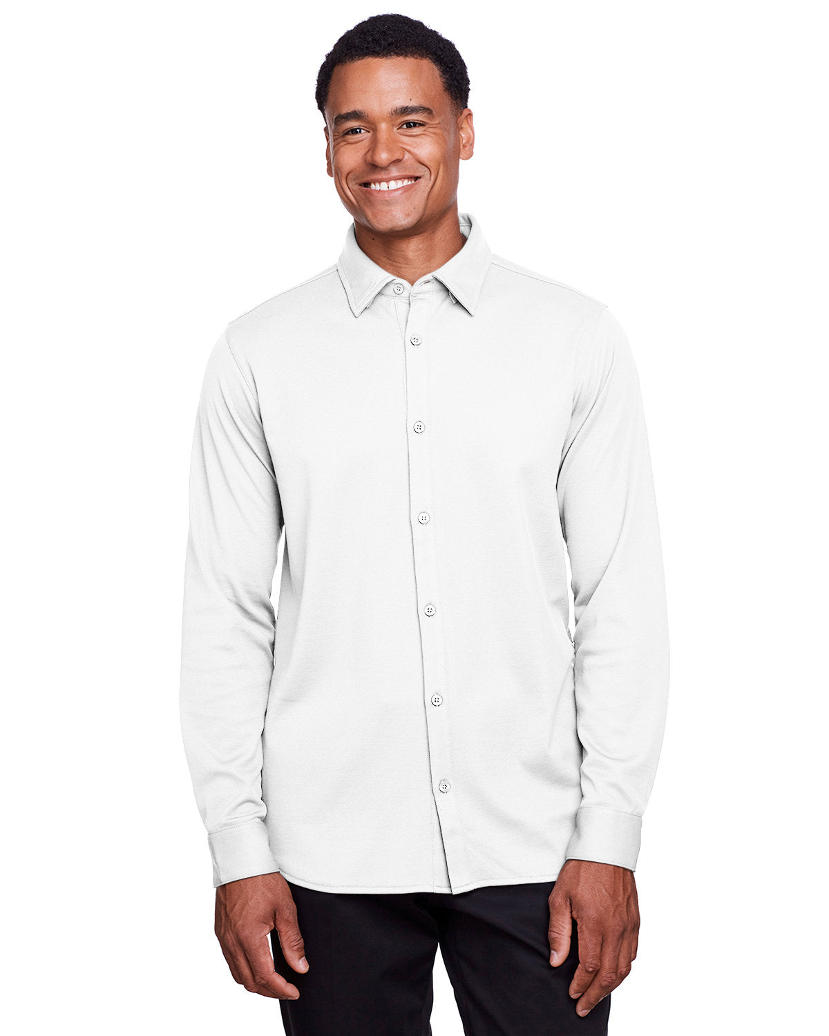 CrownLux Performance® Men's Plaited Button-Down