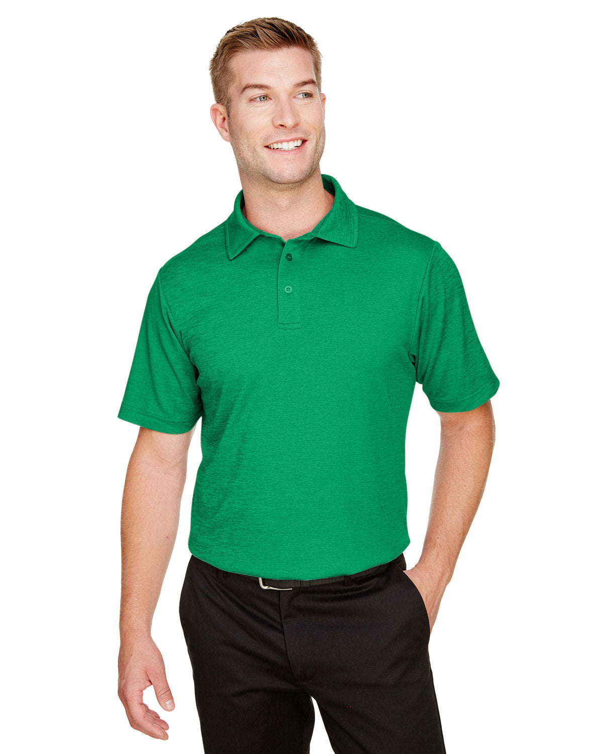 CrownLux Performance® Men's Address Melange Polo