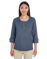 Ladies' Central Cotton Blend Mélange Knit Top