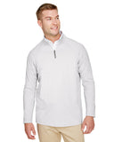 Men's CrownLux Performance Clubhouse Micro-Stripe Quarter-Zip Pullover