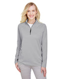 Women's CrownLux Performance Clubhouse Micro-Stripe Quarter-Zip Pullover