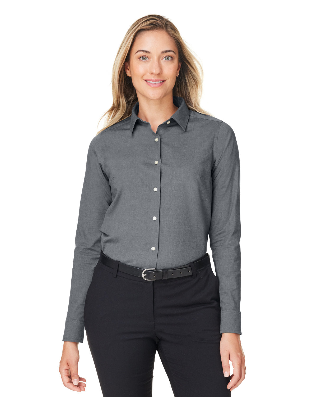 CrownLux Performance® Ladies' Spencer Poplin Shirt