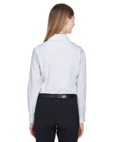 Ladies' Crown Collection® Micro Tattersall Woven Shirt