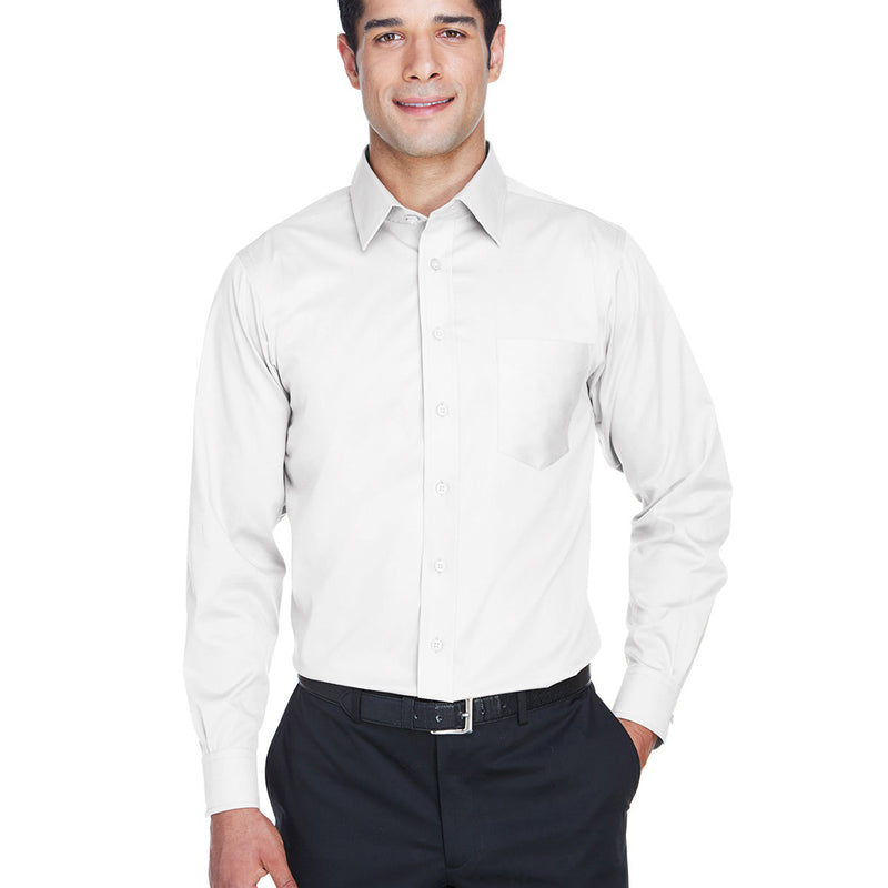 Men's Crown Collection® Solid Stretch Twill Woven Shirt