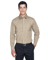 Men's Crown Collection® Solid Stretch Twill Woven Shirt