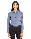 Women's CrownLux Performance Tonal Mini Check Woven Dress Shirt