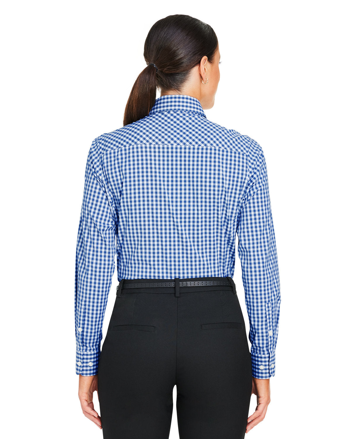 CrownLux Performance® Ladies' Gingham Shirt