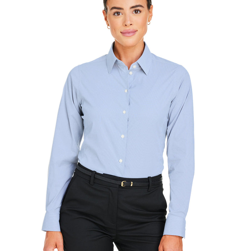 Women's CrownLux Performance Microstripe Dress Shirt