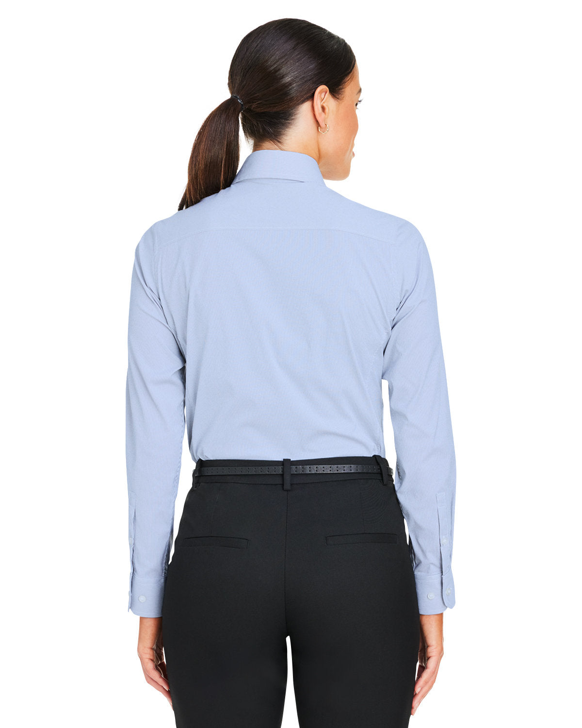 CrownLux Performance® Ladies' Microstripe Shirt