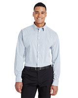 CrownLux Performance® Men's Micro Windowpane Woven Shirt