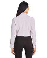 CrownLux Performance® Ladies' Micro Windowpane Woven Shirt