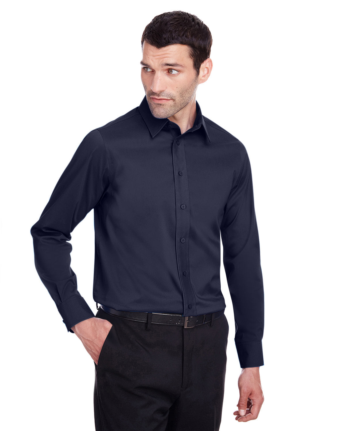 Men's Crown Collection® Stretch Broadcloth Slim Fit Woven Shirt