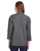 Ladies' Crown Collection® Stretch Broadcloth Three-Quarter Sleeve Blouse