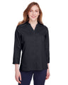 Ladies' Crown Collection® Stretch Broadcloth Three-Quarter Sleeve Blouse