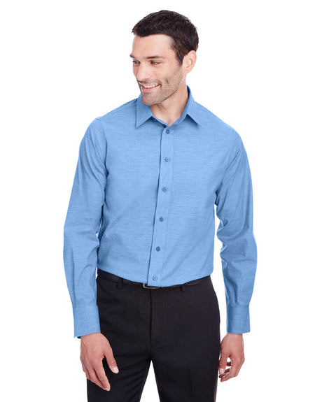 Men's Crown Collection® Stretch Pinpoint Chambray Woven Shirt