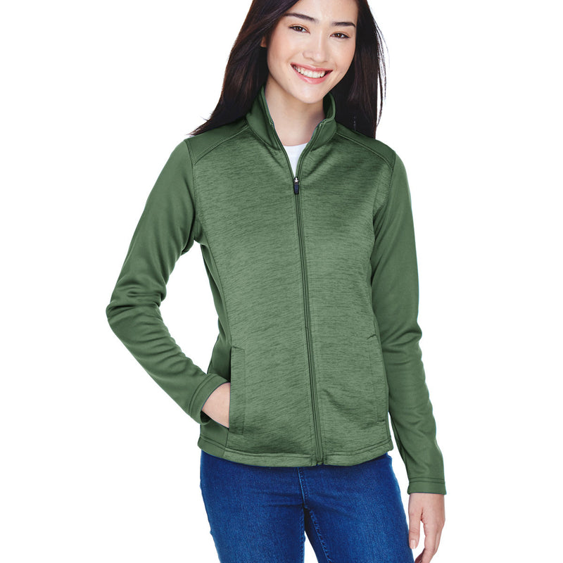 Ladies' Newbury Colorblock Mélange Fleece Full-Zip