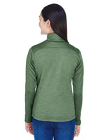 Ladies' Newbury Colorblock Mélange Fleece Full-Zip