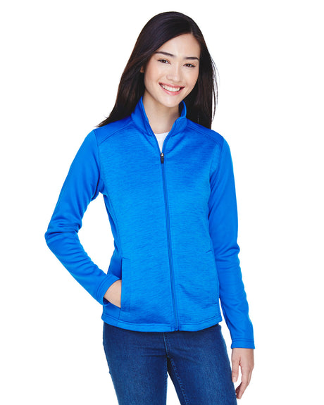 Ladies' Newbury Colorblock Mélange Fleece Full-Zip