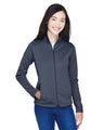 Ladies' Newbury Colorblock Mélange Fleece Full-Zip