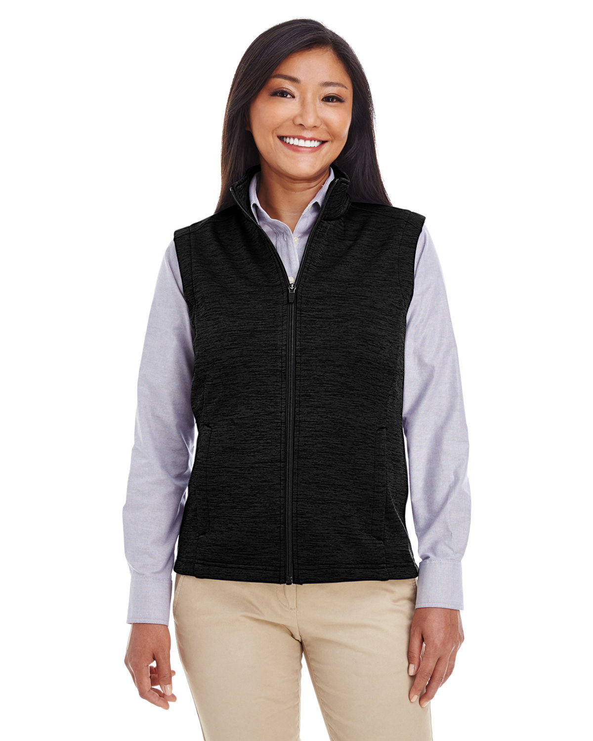 Ladies' Newbury Mélange Fleece Vest