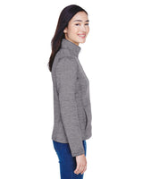 Ladies' Newbury Mélange Fleece Quarter-Zip