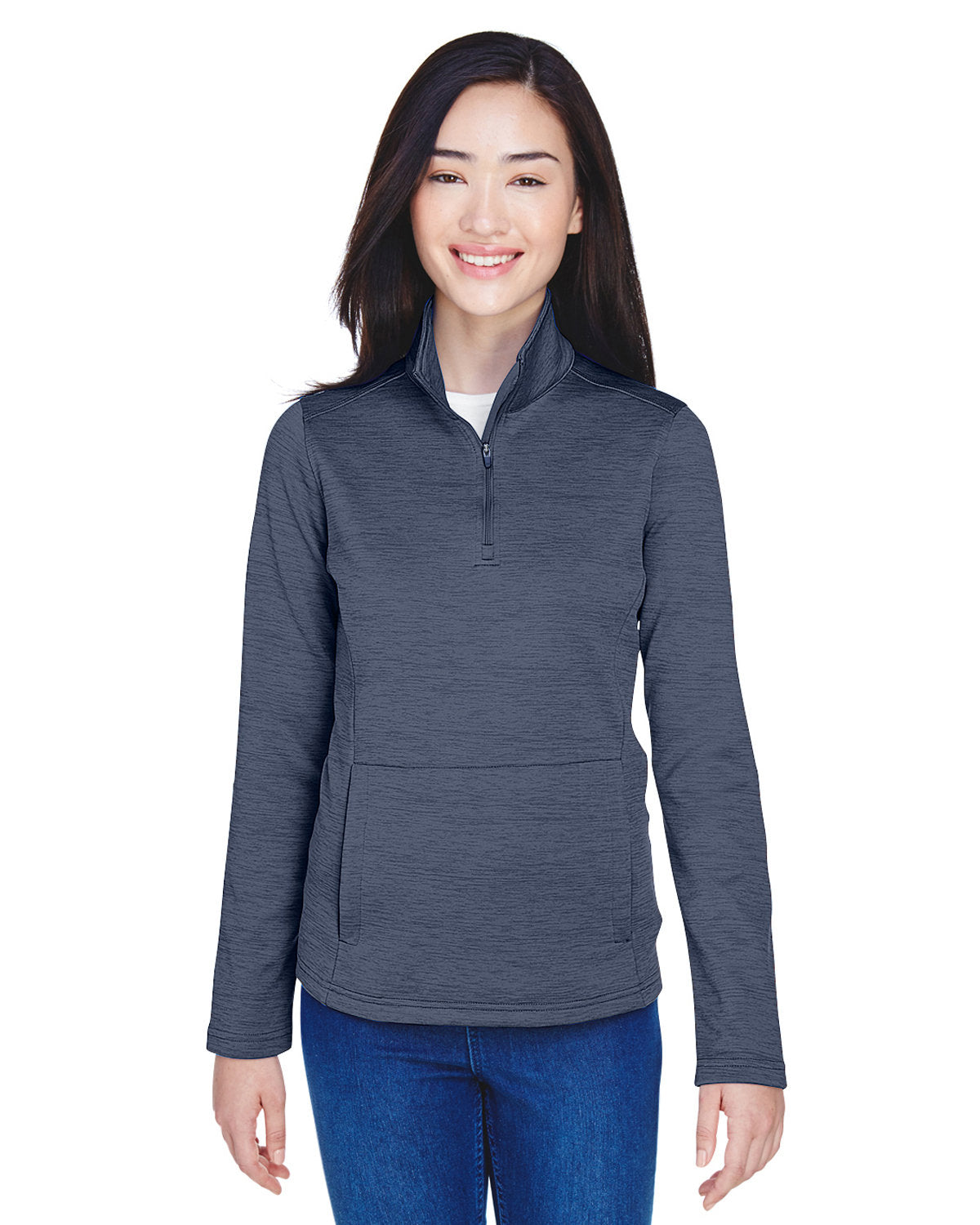 Ladies' Newbury Mélange Fleece Quarter-Zip