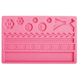 Wilton Silicone Ribbon and Fabric Fondant and Gum Paste Mold - Cake Decorating Supplies