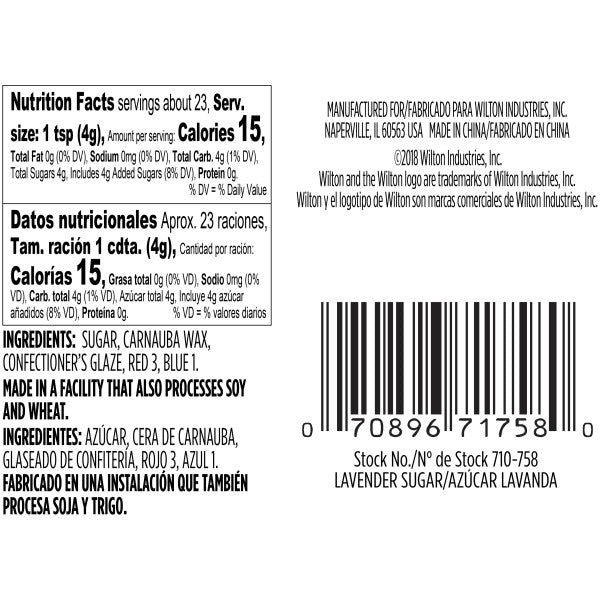Wilton Purple Sanding Sugar Sprinkles, 3.25 oz.