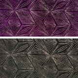 Stretch Velvet Fabric - Diagonal Glittery Design, Plum And Black, 58/60" Width
