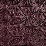 Stretch Velvet Fabric - Diagonal Glittery Design, Plum And Black, 58/60" Width