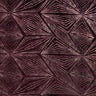 Stretch Velvet Fabric - Diagonal Glittery Design, Plum And Black, 58/60" Width