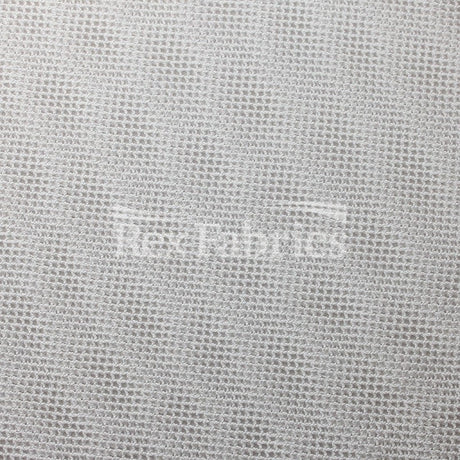 Diamond Crochet Polyester Spandex Fabric - Black/White, Diamond Crochet Mesh, 58/60" Width (1 Yard)