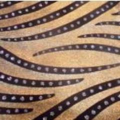 Printed Spandex Diamond Fury Zebra