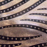 Printed Spandex Diamond Fury Zebra
