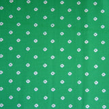 Swim Knit Tiny White Diamonds Bright Green