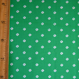 Swim Knit Tiny White Diamonds Bright Green