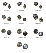 Press Die Set Heavy-Duty for Grommets, Snaps & Rivets - Machine Compatible