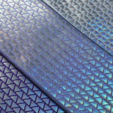 Disco Diamond Nylon Spandex Fabric - Hologram Triangle Print, 58/60" Width (1 Yard)