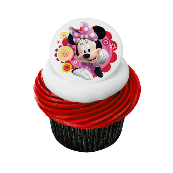 Minnie Dots & Daisies Edible Cake Image PhotoCake®