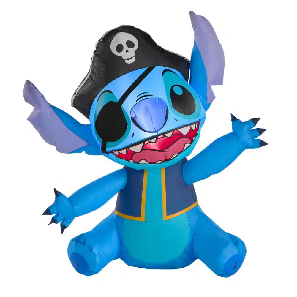 Stitch Airblown Inflatable Pirate Halloween Decoration Indoor LED Lights