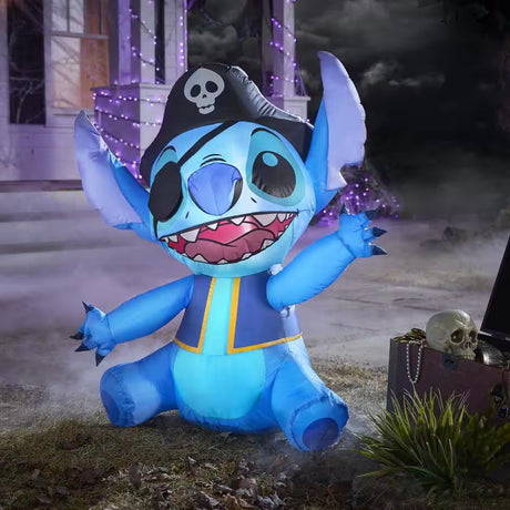 Stitch Airblown Inflatable Pirate Halloween Decoration Indoor LED Lights