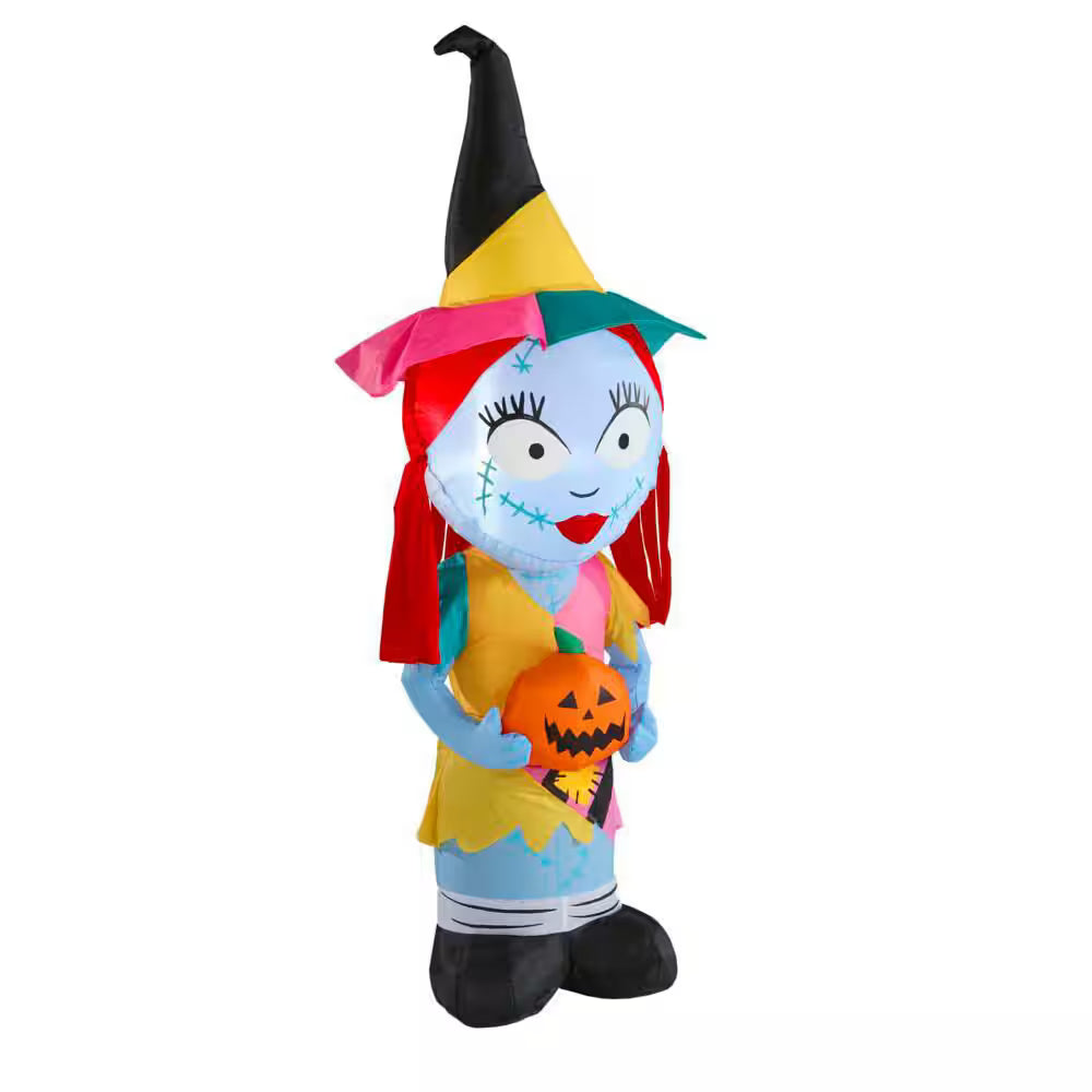 Sally Airblown Inflatable with Witch Hat Halloween Decoration Indoor Outdoor