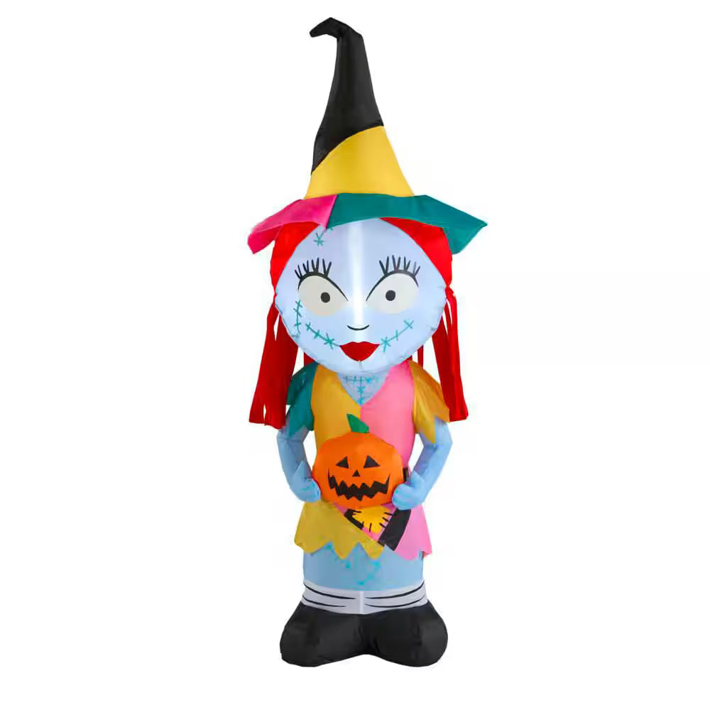 Sally Airblown Inflatable with Witch Hat Halloween Decoration Indoor Outdoor