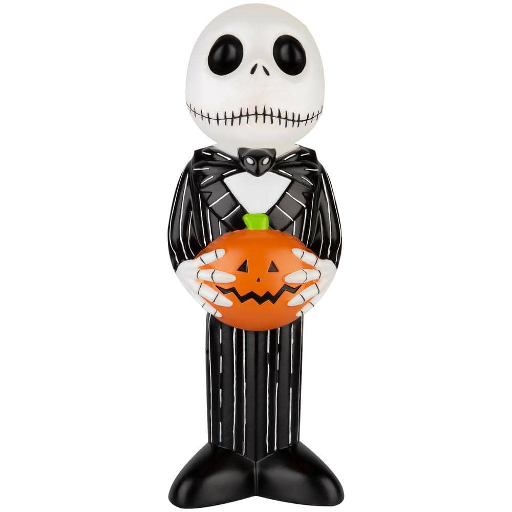 24 in. Lighted Blow Mold Jack Skellington Outdoor Decor